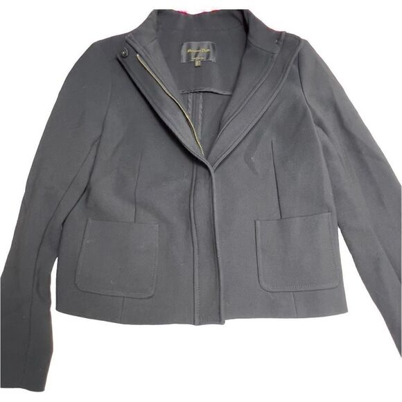 Women’s Massimo Dutti KNIT CARDIGAN WITH ZIP sz 4 Black MSRP $119 - Picture 4 of 12